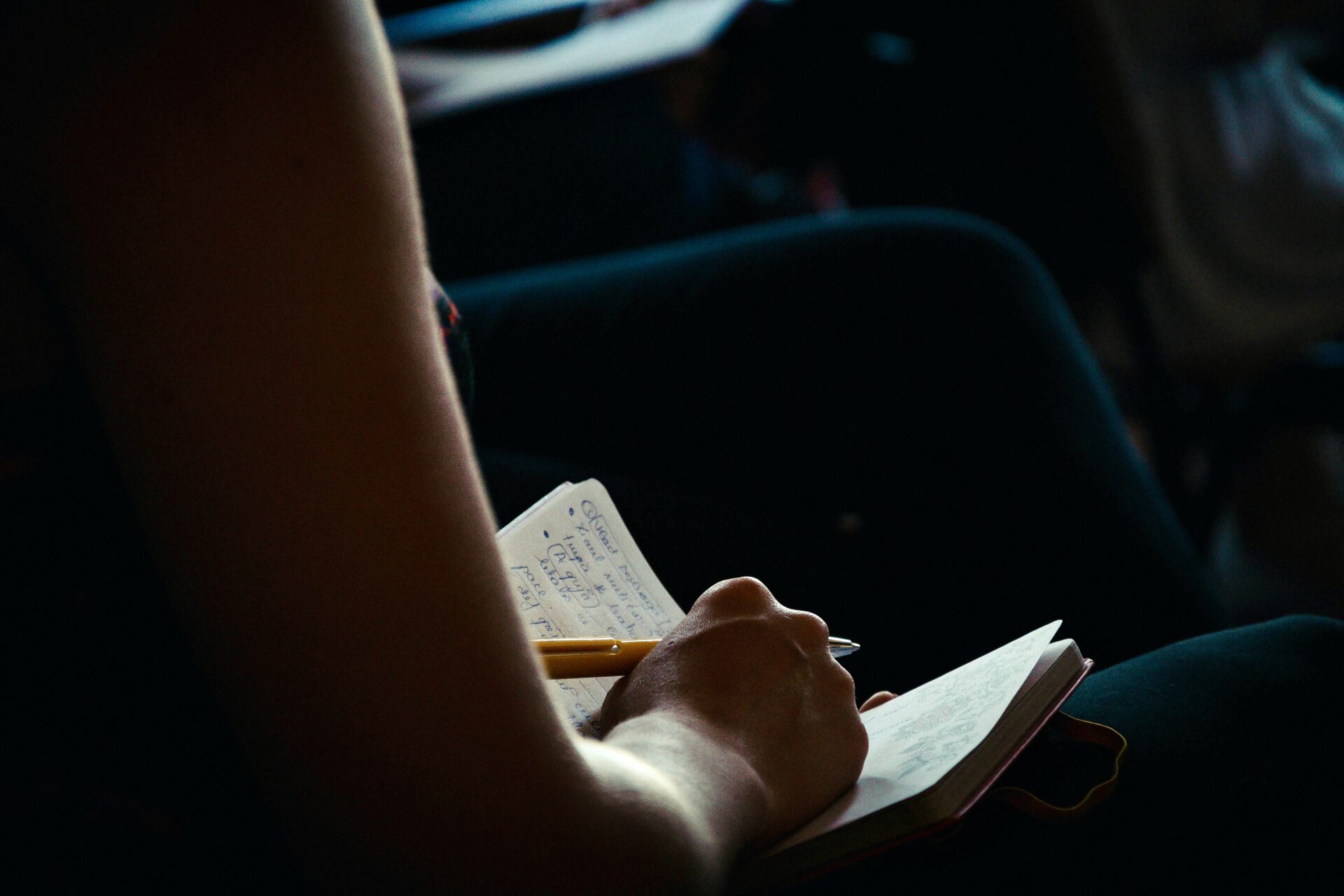 Person taking notes
