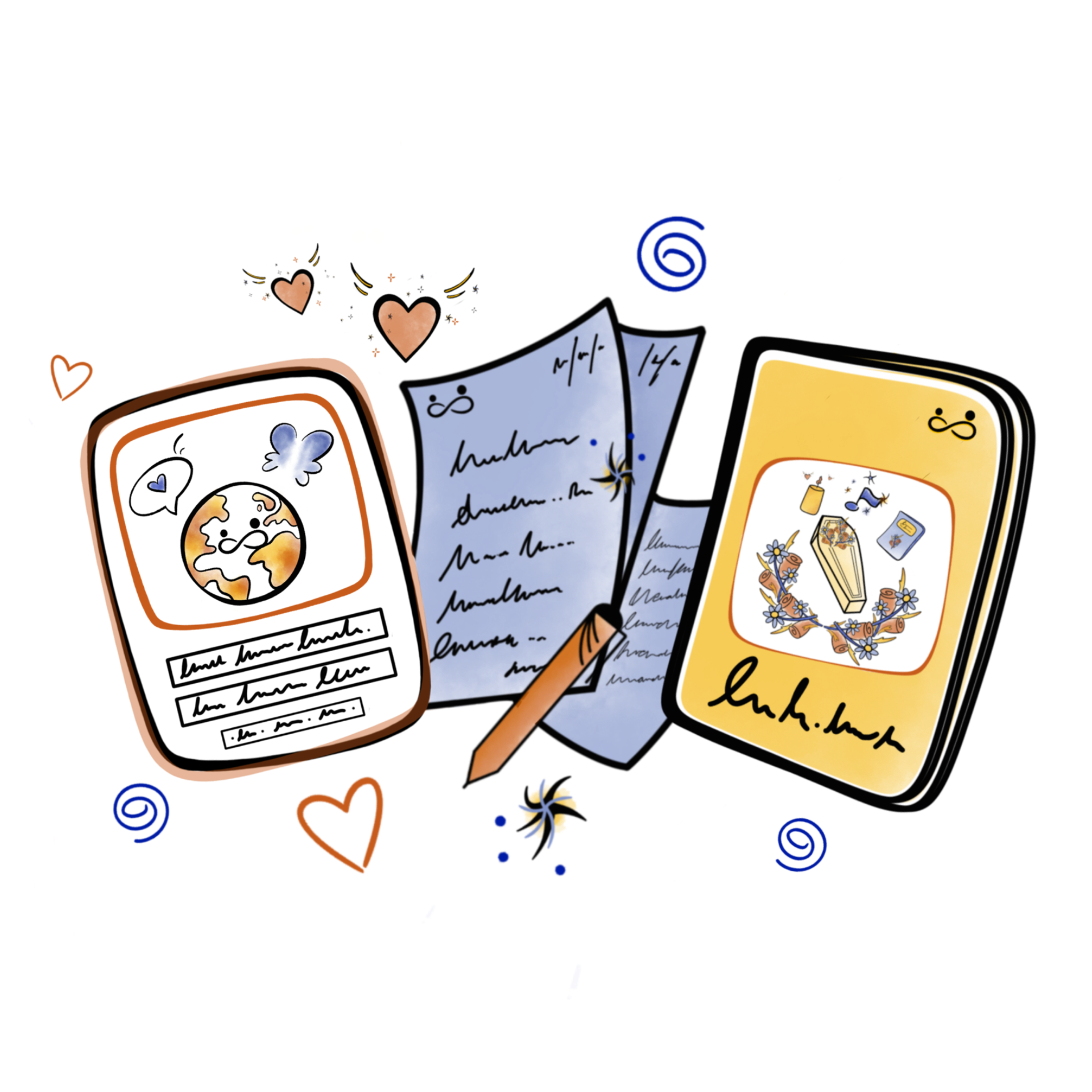 Home page 13 Circle content and guides illustration