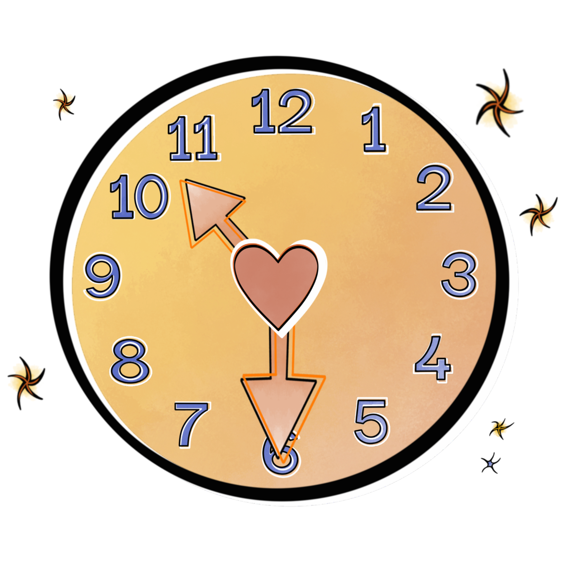 Time of cremation illustration