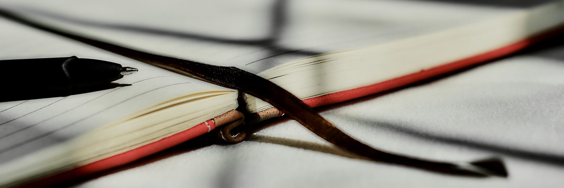 Notebook and pencil
