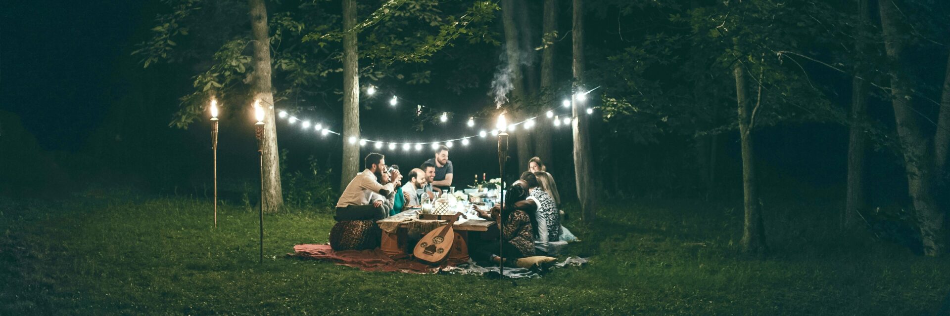 Outdoor celebration night