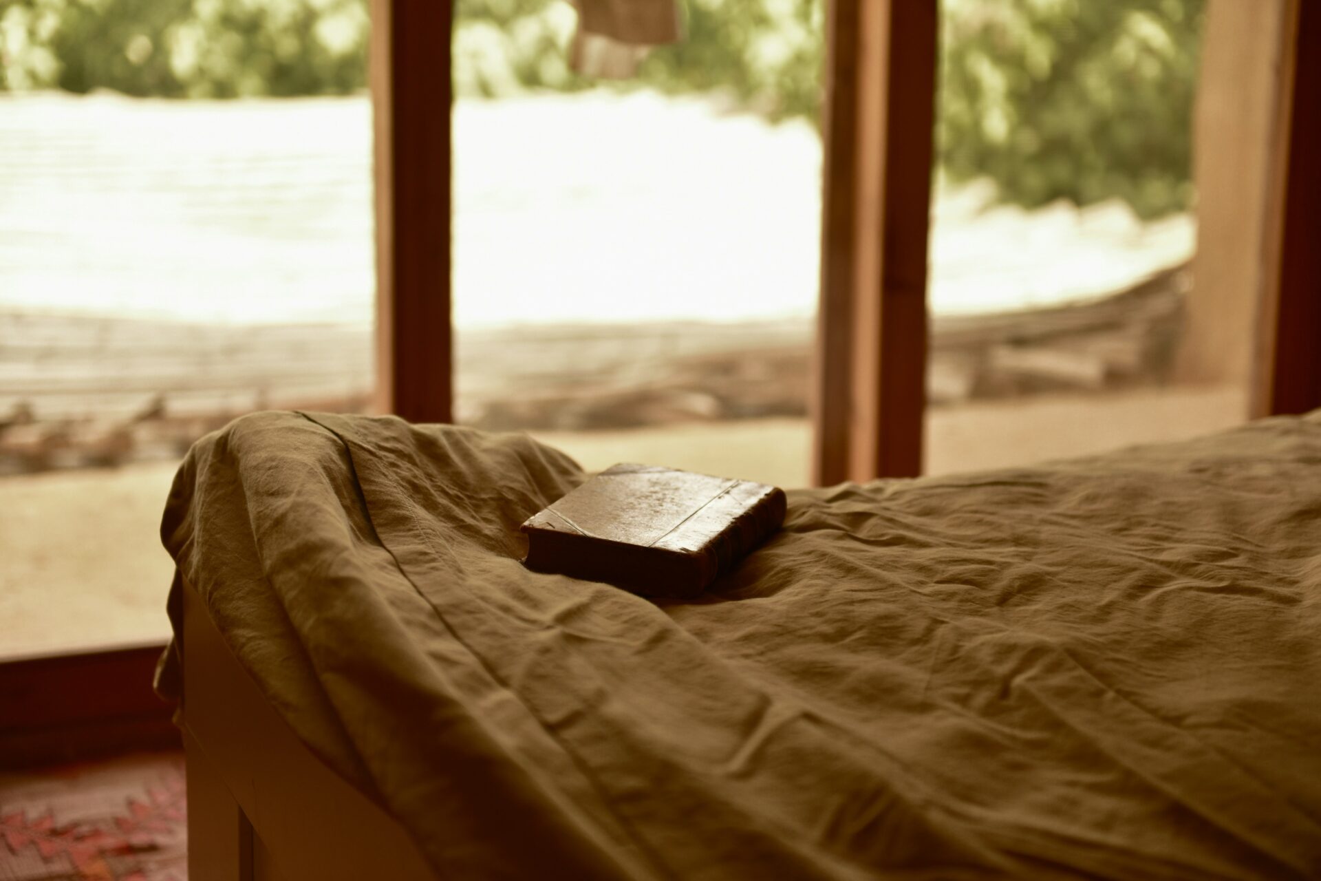 Book on a bed